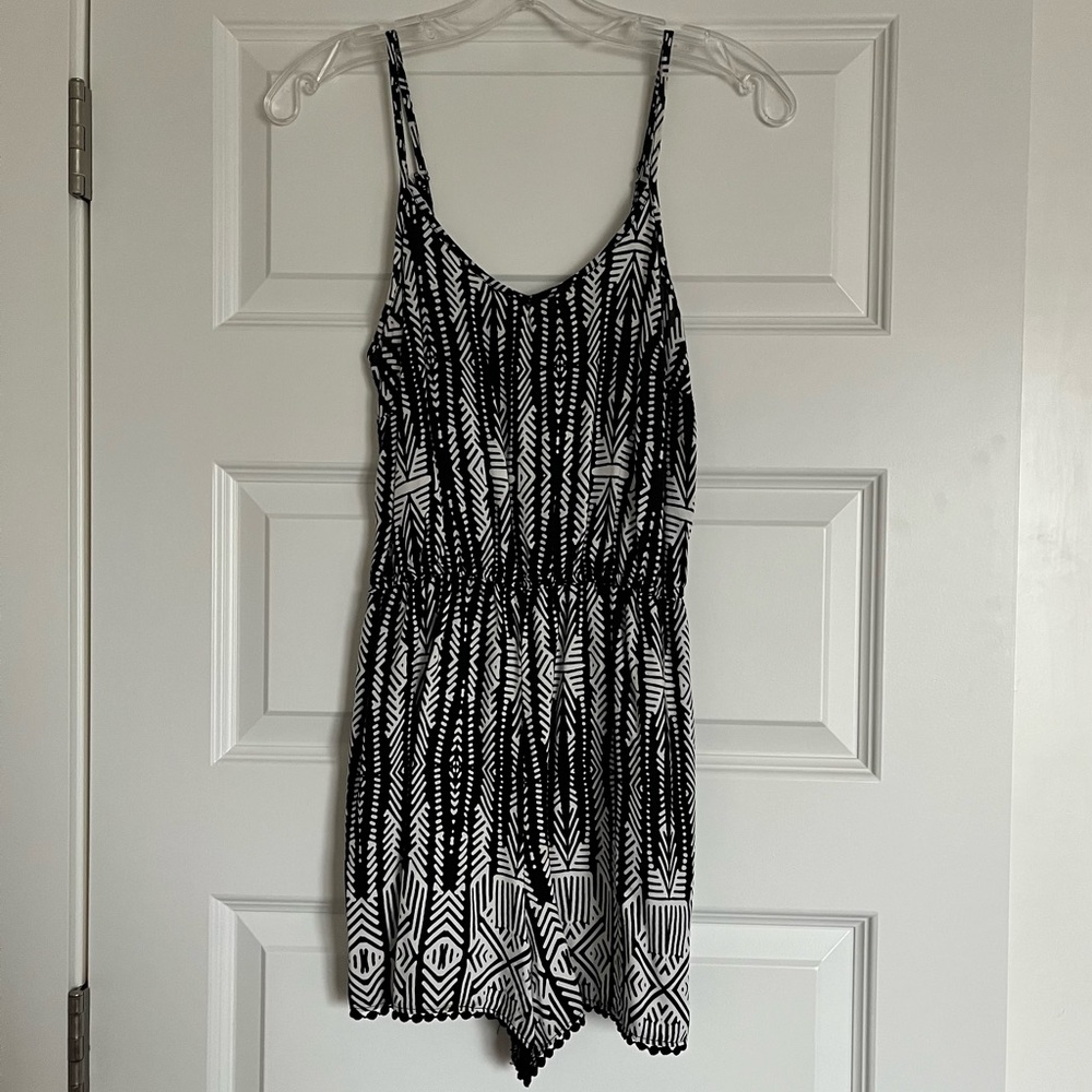 Mossimo Geometric Aztec Print Cami Romper - Picture 2 of 6